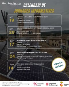 Calendari de jornades informatives